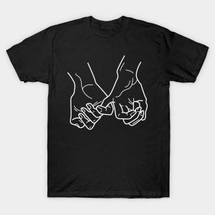 Hands Togetherness - inseparable friendship T-Shirt